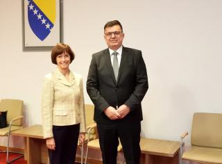 Setkání velvyslankyně I. Hlavsové s předsedou Rady ministrů Z. Tegeltijou