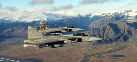 Czech Gripen on an Air Policing Mission