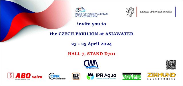 Invitation to Czech National Pavilion at Asia Water 2024
