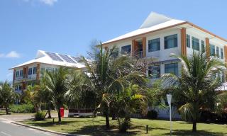 Vládní budova ve Funafuti,  hlavním městě Tuvalu 