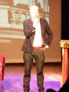 Tomáš Sedláček gives a lecture