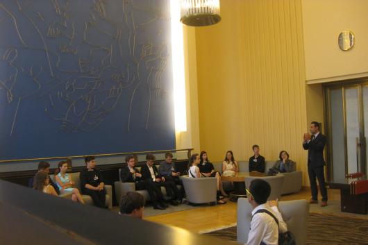 In the Palace of Nations, seat of the United Nations in Geneva