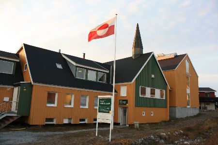 Umělecké muzeum v Nuuku, kde byla výstava M. Bartáka instalována, říjen 2009 