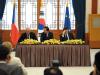 Summit EU-Korea, tisková konference - Klaus, Mjong-bak, Barroso