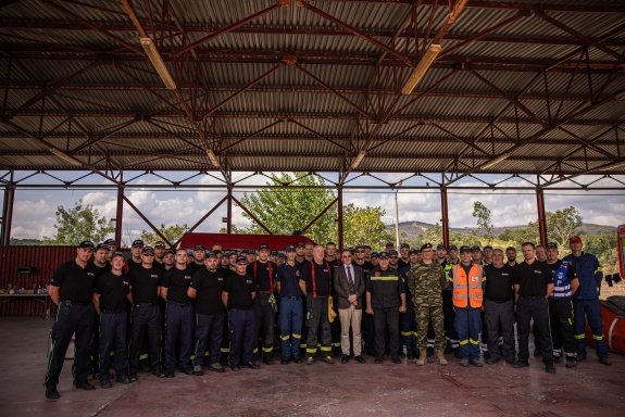 Čeští a řečtí hasiči 