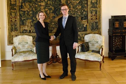 Náměstek Chmelař přijal lotyšskou náměstkyni ministra zahraničí