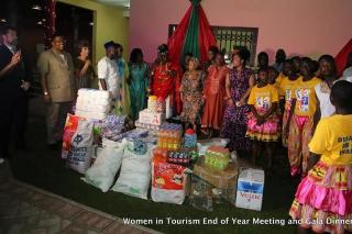Presents granted by Women in Tourism to children