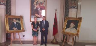 Zástupkyně velvyslance Jana Chaloupková s primátorem města Rabat Mohamedem Sadiki