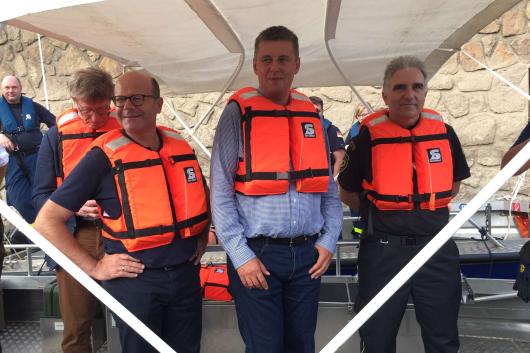 Ministr Petříček se účastnil přeshraničního cvičení záchranářů v Sasku 