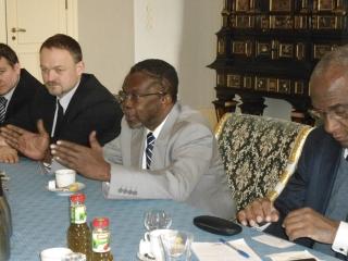 Secretary-General of the International Seabed Authority, Nii Allotey Odunton and Director-General of the Interoceanmetal Joint Organization, Tomasz Abramowski 