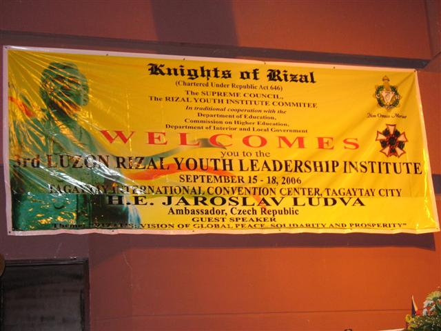 Seminář v Instiutu mládeže J. Rizala v Tagaytay