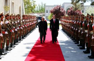 Předseda vlády ČR Bohuslav Sobotka a prezident Afghánistánu Ašraf Ghani
