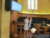 Anna Syková and awarded student Noor Albarudi
