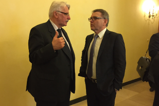 Ministr Zaorálek s polským ministrem zahraničních věcí Witoldem Waszczykowskim.