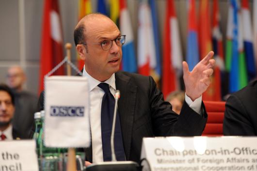 Angelino Alfano, OSCE Chairperson-in-Office, Italy’s Minister of Foreign Affairs addressing the OSCE Permanent Council, Vienna, 11 January 2018
