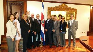 Reunión en el Ministerio de Relaciones Exteriores y Culto de Costa Rica