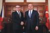 Setkání ministra Zaorálka s tureckým ministrem zahraničních věcí Mevlütem Çavusogluem.