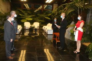 Velvyslanec Petr Kaván předal pověřovací listiny prezidentovi Kubánské republiky