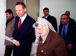Jasir Arafat a Cyril Svoboda