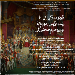 Einladung: V. J. Tomášek Missa solemnis "Krönungsmesse"