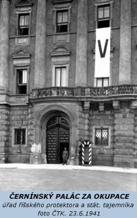 Černínský palác za druhé světové války, foto ČTK