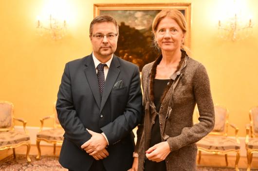 Deputy Minister Tlapa Received the Ambassador of Estonia