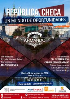 Invitación Conferencia "República Checa - Un mundo de oportunidades