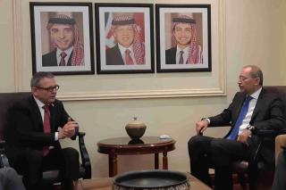 S jordánským ministrem zahraničí Aymanem Safadim