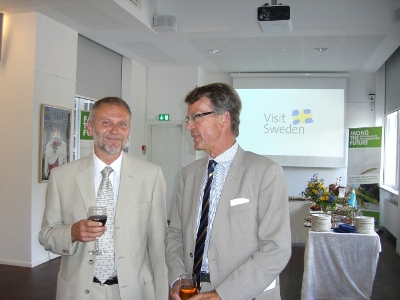 Den tjekkiske ambassadør Zdeněk Lyčka (til venstre) og den svenske ambassadør Lars Grundberg