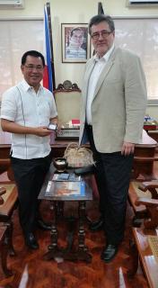 Leyte Governor Leopoldo Dominico L. Petilla and Ambassador Olša, jr.  