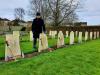 At the graves of Czechoslovak airmen in Chippenham