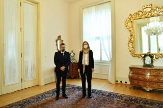 Náměstek Martin Tlapa přijal novou velvyslankyni Rakouska v České republice