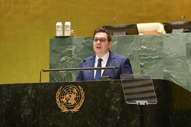 Jan Lipavský at the Session of the UN General Assembly