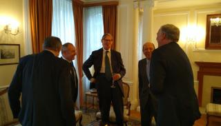 Ambassador Libor Sečka lively debates with MP Sir Bill Cash and the Ambassadors of Austria, Poland and Cyprus 