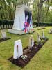 Proud Czechoslovak Memorial at Brookwood Cemetery with 49 graves of Czechoslovak heroes in its surroundings