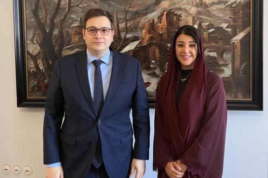 Minister Lipavský welcomed the Minister of State for Foreign Cooperation of the United Arab Emirates 