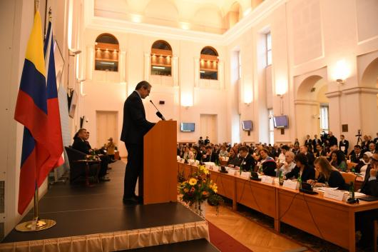 ministr Martin Stropnický na zahájení Rady ECOSOC v Černínském paláci