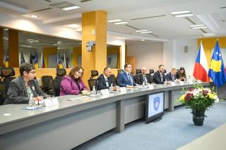 The Czech Foreign Minister together with members of the Foreign Committee of the Czech Parliament visited Kosovo