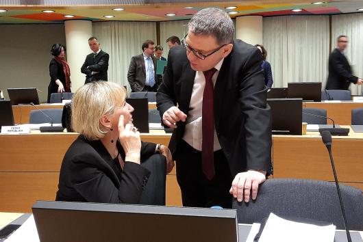 Ministr Lubomír Zaorálek na 3525. FAC v Bruselu