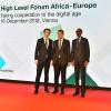 Sebastian Kurz, Andrej Babiš a Paul Kagame