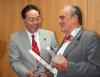 Ministr Karel Schwarzenberg a 1.náměstek ministra pro rekonstrukci a zvládání katastrof Japonska Hitoshi Gota