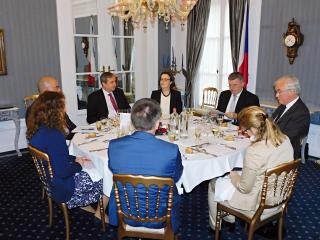 The Ambassador of the Czech Republic in Belgium hosted the second lunch for the representatives of the V4 countries