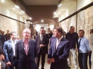 Visiting the Iraqi Museum (with Mr. Jan Vyčítal, Czech ambassador to Iraq)