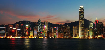 Hongkong v noci